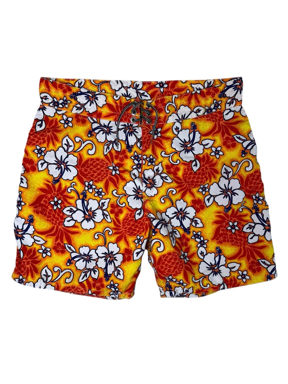 Birdwell Beach Britches #363 Hawaiian Floral Hibiscus Print Board Shorts Mens 34